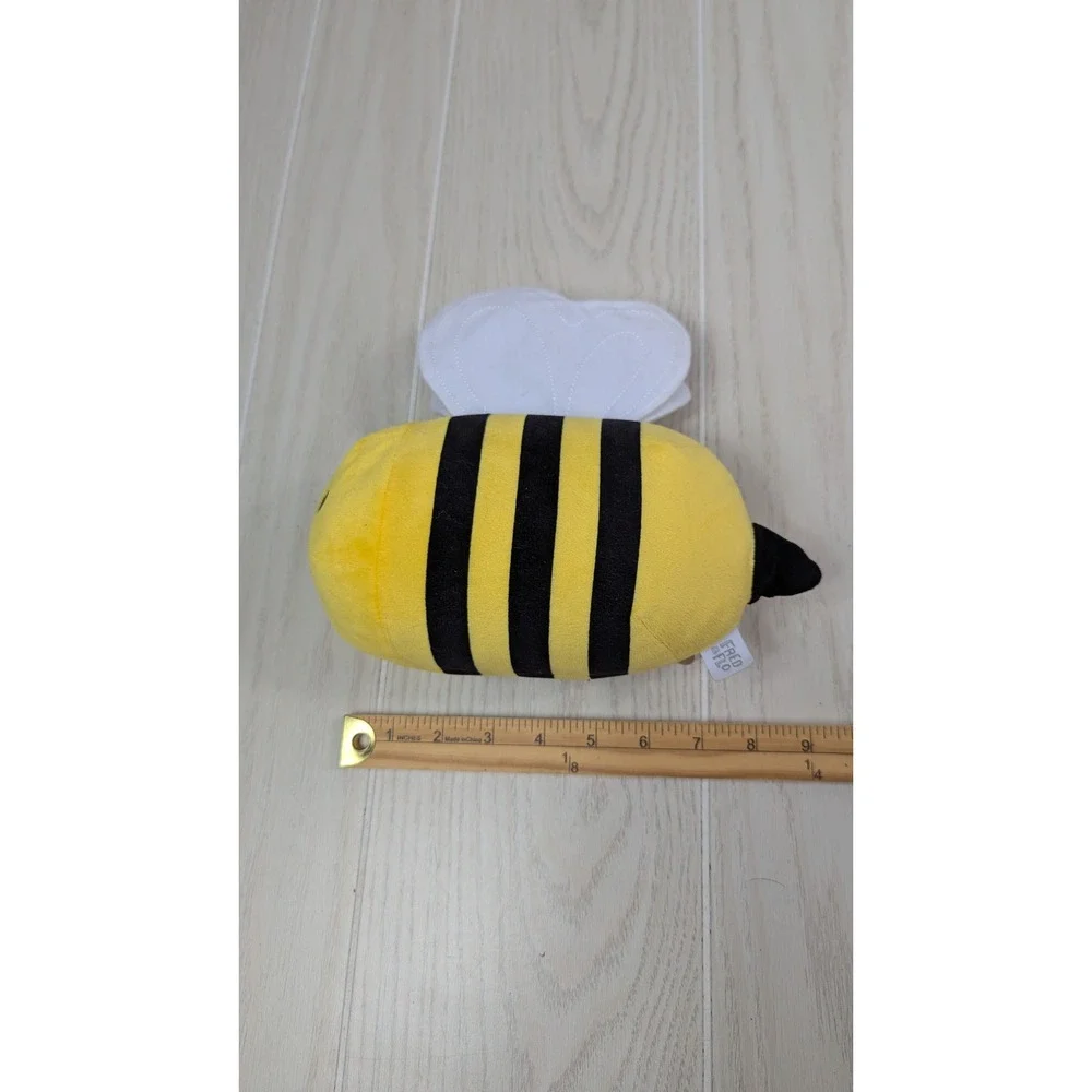 Fred & Flo Bumble Bee Squishy Plush Yellow Black Striped White Crinkle Wins